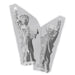 Large 2-piece 3D Statue of Liberty chocolate candy mold for creating detailed New York themed chocolate centerpieces and display pieces.