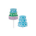Wilton 3D wedding cake chocolate lollipop mold finished tiered wedding cake candies in blue, green and purple