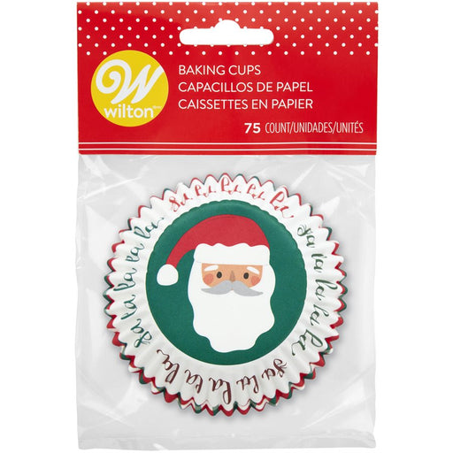 Santa Baking Cups 75ct - NY Cake | Cake Decorating & Baking Supplies