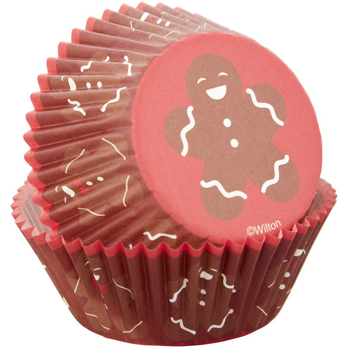 Gingerbread Boy Baking Cups 75ct - NY Cake | Cake Decorating & Baking Supplies