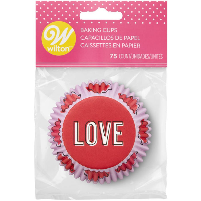 Love Standard Baking Cups 24ct - NY Cake | Cake Decorating & Baking Supplies