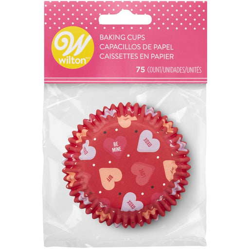 Candy Hearts Standard Baking Cups 75ct - NY Cake | Cake Decorating & Baking Supplies