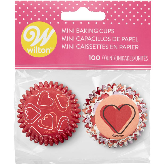 Hearts Mini Baking Cups 100ct - NY Cake | Cake Decorating & Baking Supplies