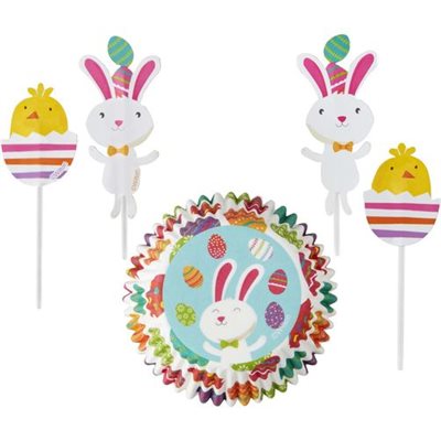 Easter Bunny Combo Pack Cupcake Liners- 24 sets By Wilton - NY Cake | Cake Decorating & Baking Supplies