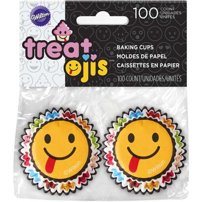 Emoji Mini Cupcake Liner -100 ct By Wilton - NY Cake | Cake Decorating & Baking Supplies