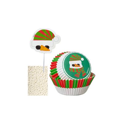 Snowman Cupcake Decorating Kit - NY Cake | Cake Decorating & Baking Supplies