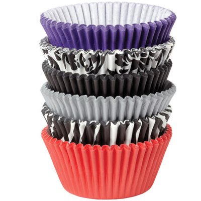 Zebra & Damask Baking Cups 150 pcs - NY Cake | Cake Decorating & Baking Supplies