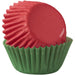 Red & Green Mini Baking Cups 100ct - NY Cake | Cake Decorating & Baking Supplies