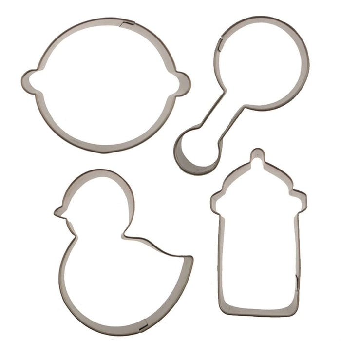 Cutie Cupcake Baby Cookie Cutter Set 4 Pcs. - NY Cake | Cake Decorating & Baking Supplies