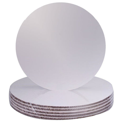 16" Greaseproof Round Silver Coated Cake Board (Single) - NY Cake | Cake Decorating & Baking Supplies