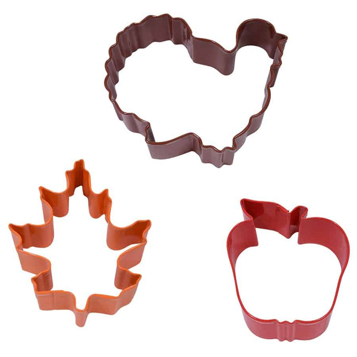 Harvest Color Cookie Cutter Set 3pc - NY Cake | Cake Decorating & Baking Supplies