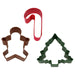 Christmas Color Cookie Cutter Set 3pc (Carded) - NY Cake | Cake Decorating & Baking Supplies