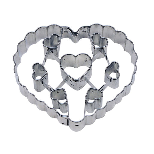 Heart Cookie Cutter with Cut Outs 3 Inch - NY Cake | Cake Decorating & Baking Supplies