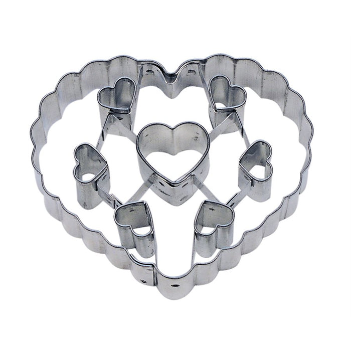 Heart Cookie Cutter with Cut Outs 3 Inch - NY Cake | Cake Decorating & Baking Supplies