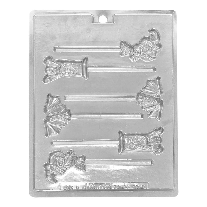 Halloween Assortment Small Lollipop Chocolate Candy Mold - NY Cake | Cake Decorating & Baking Supplies