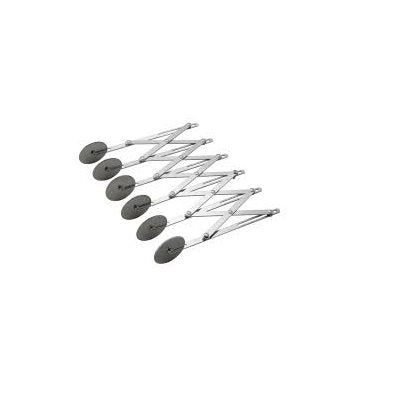 6-wheel adjustable stainless steel dough divider and pastry cutter