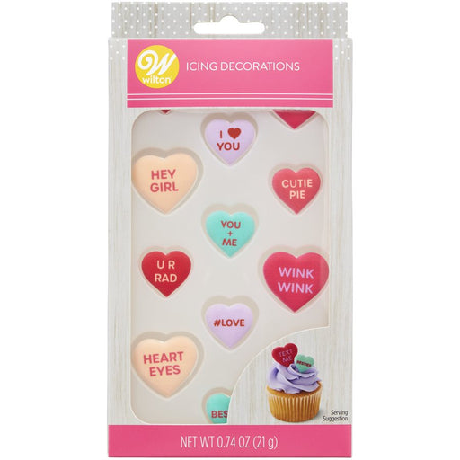 Candy Hearts Royal Icing Decorations - NY Cake | Cake Decorating & Baking Supplies