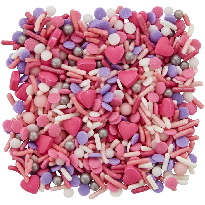 Pink/Purple Valentine Tall Sprinkle Mix - NY Cake | Cake Decorating & Baking Supplies