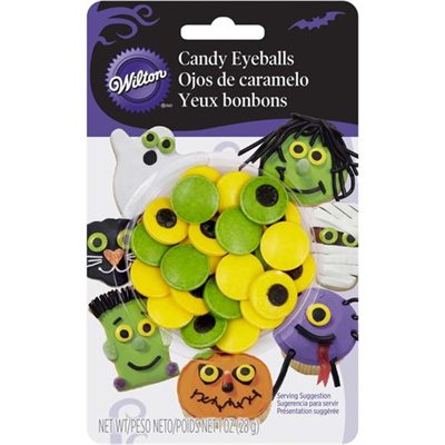 Spooky Large Candy Eyeballs By Wilton - NY Cake | Cake Decorating & Baking Supplies