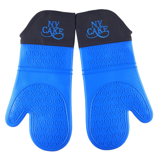 Royal Blue Silicone Oven Mitts (Pair) - NY Cake | Cake Decorating & Baking Supplies