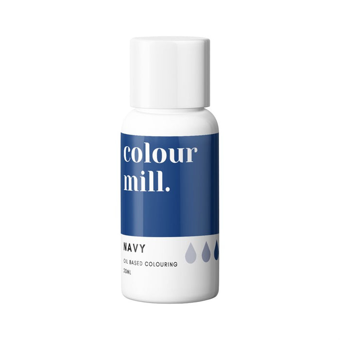 Navy Oil-Based Coloring - 20mL By Colour Mill - NY Cake | Cake Decorating & Baking Supplies