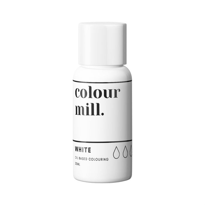 White Oil-Based Coloring - 20mL By Colour Mill - NY Cake | Cake Decorating & Baking Supplies