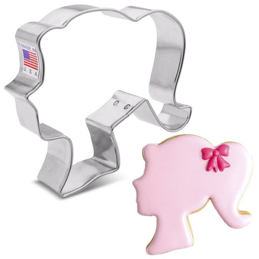 4" Dollhead Cookie Cutter - NY Cake | Cake Decorating & Baking Supplies