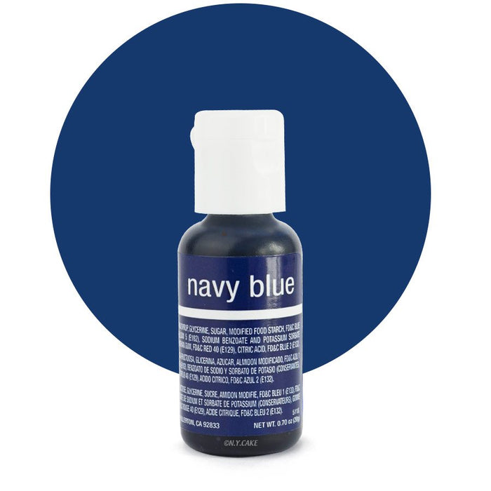 Navy Blue Liqua-Gel Color - .70 ounce By Chefmaster - NY Cake | Cake Decorating & Baking Supplies