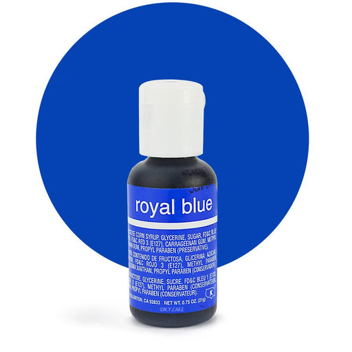 Royal Blue Liqua-Gel Color - .70 ounce By Chefmaster - NY Cake | Cake Decorating & Baking Supplies