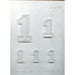 Collegiate Number 1 Chocolate Candy Mold - NY Cake | Cake Decorating & Baking Supplies