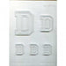 Collegiate Letter D Chocolate Candy Mold - NY Cake | Cake Decorating & Baking Supplies