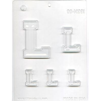 Collegiate Letter L Chocolate Candy Mold - NY Cake | Cake Decorating & Baking Supplies