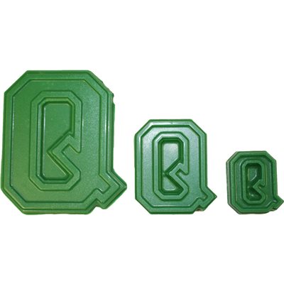 Collegiate Letter Q Chocolate Candy Mold - NY Cake | Cake Decorating & Baking Supplies