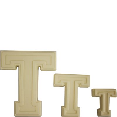 Collegiate Letter T Chocolate Candy Mold - NY Cake | Cake Decorating & Baking Supplies