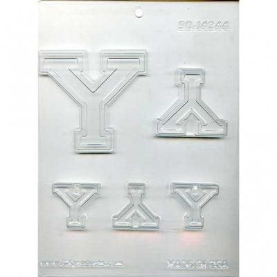 Collegiate Letter Y Chocolate Candy Mold - NY Cake | Cake Decorating & Baking Supplies