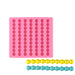 9mm pearl border silicone fondant mold with 7 rows of pearl strand designs for cake decorating and sugar crafts