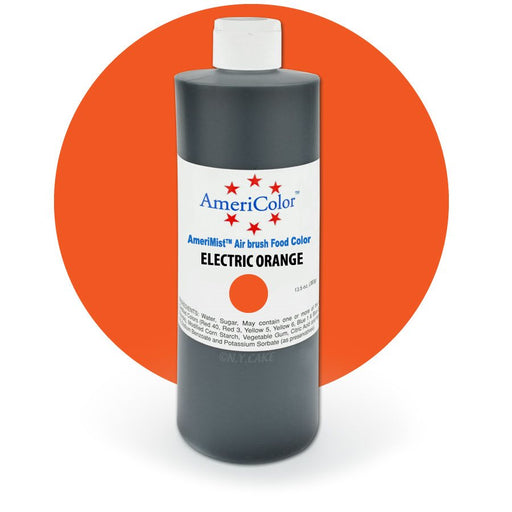 Electric Orange Airbrush Color 9 Ounces By Americolor - NY Cake | Cake Decorating & Baking Supplies