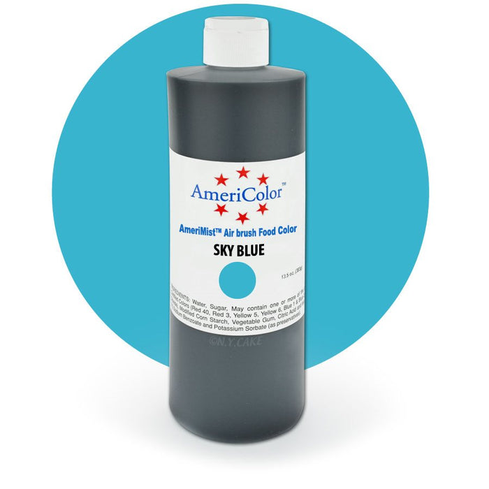 Sky Blue Airbrush Color 9 Ounces By Americolor - NY Cake | Cake Decorating & Baking Supplies