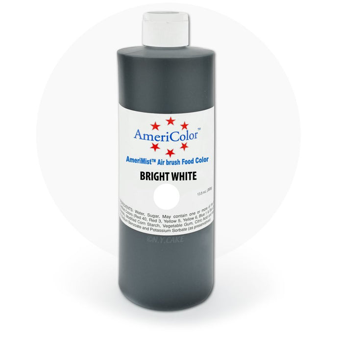 Bright White Airbrush Color 10 Ounces By Americolor - NY Cake | Cake Decorating & Baking Supplies