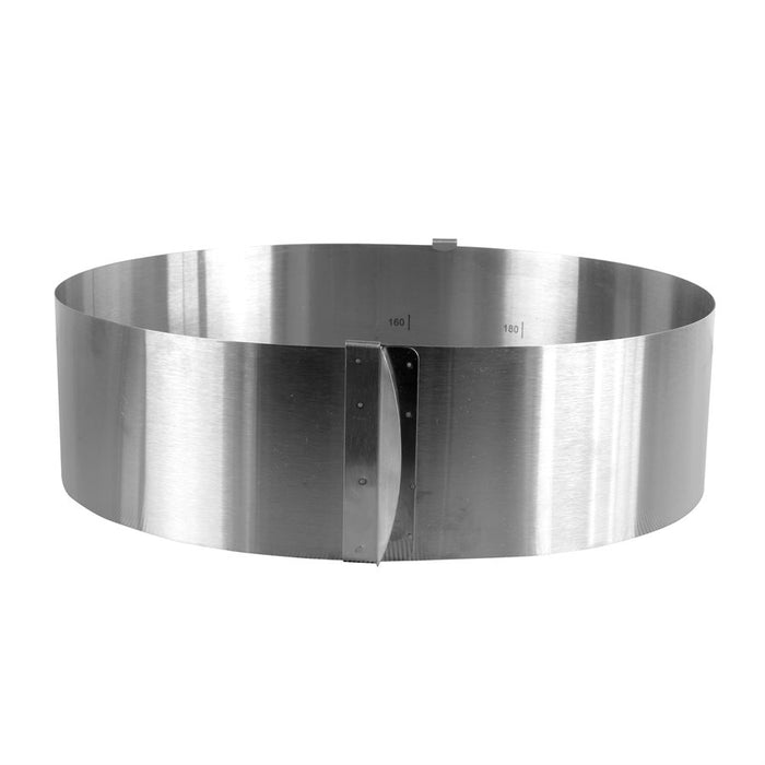 Adjustable Cake Ring Stainless Steel Mousse Mold 6 to 12 Inch Expandable