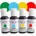 AmeriColor Airbrush food coloring kit with 4 vibrant colors for cake decorating, cookies, fondant, buttercream, chocolates, and bakery airbrushing.