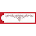 Alencon Floral Lace Swag cake stencil with elegant floral lace pattern