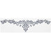 Alencon Floral Lace Swag stencil pattern for wedding cake decorating
