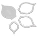 FMM Calla Lily cutter set with three flower cutters and veining press for gum paste and fondant