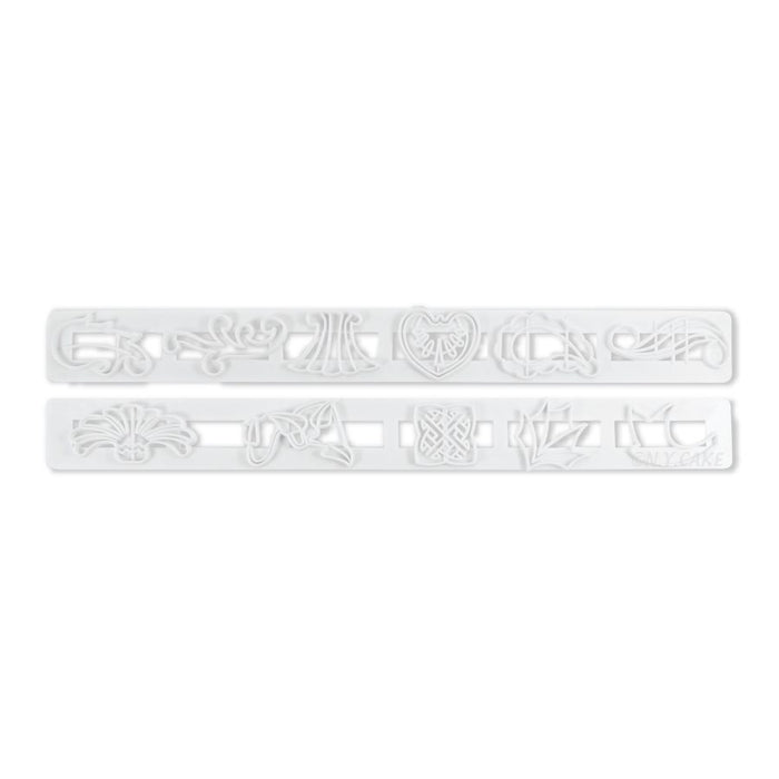 assorted shapes fondant embosser set cake decorating tools cupcake toppers