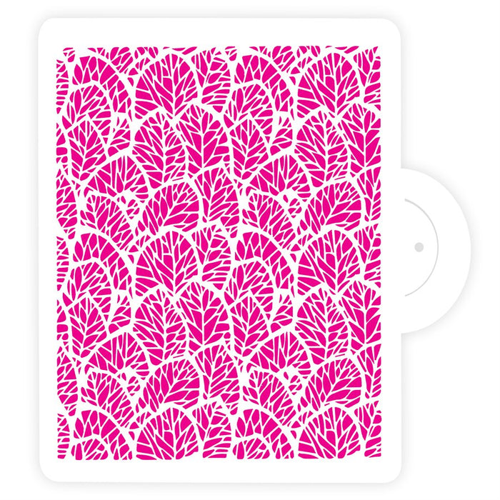 Autumn Leaves Cake Stencil 11 3/4 x 11 5/8 inch reusable decorating stencil by NY Cake