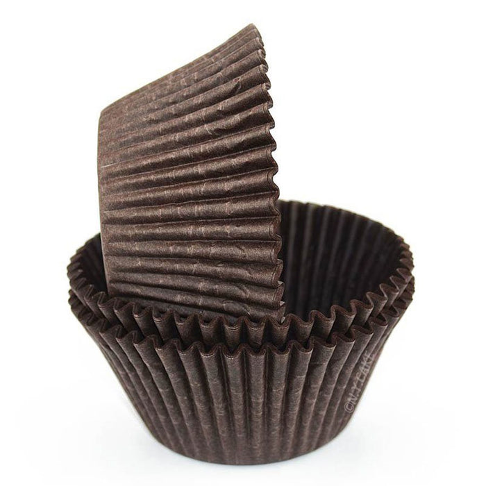 Brown Greaseproof Jumbo Cupcake Baking Cup Liner - NY Cake | Cake Decorating & Baking Supplies