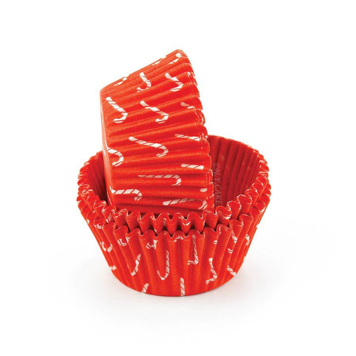 Candy Cane Greaseproof Standard Cupcake Baking Cup Liner - NY Cake | Cake Decorating & Baking Supplies