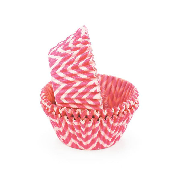 Chevron Pink Standard Cupcake Baking Cup Liner - NY Cake | Cake Decorating & Baking Supplies