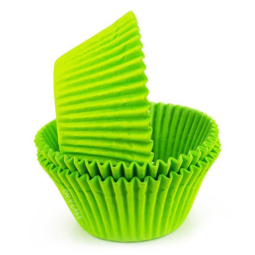 Lime Green Greaseproof Jumbo Cupcake Baking Cup Liner - NY Cake | Cake Decorating & Baking Supplies